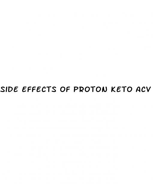 side effects of proton keto acv gummies