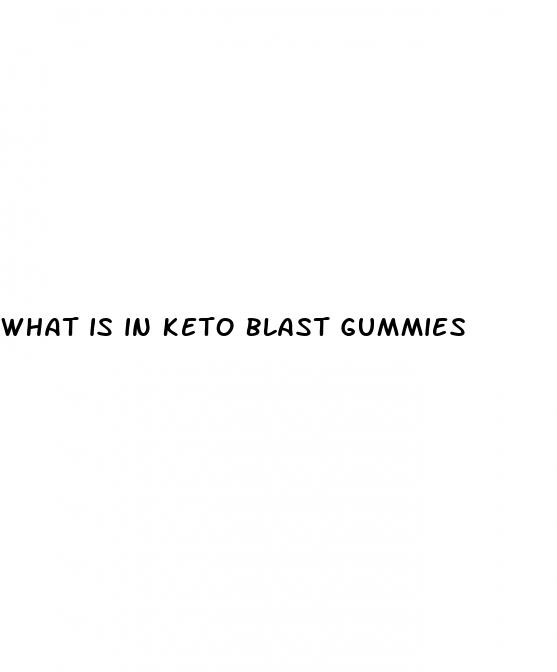 what is in keto blast gummies