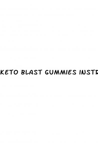 keto blast gummies instructions