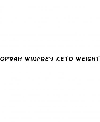 oprah winfrey keto weight loss