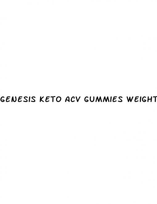 genesis keto acv gummies weight loss support