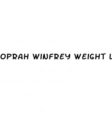 oprah winfrey weight loss on weight watchers