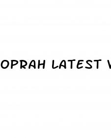 oprah latest weight loss