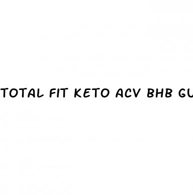 total fit keto acv bhb gummies