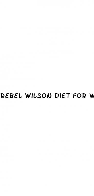 rebel wilson diet for weight loss