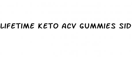 lifetime keto acv gummies side effects