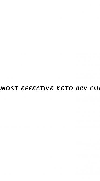 most effective keto acv gummies