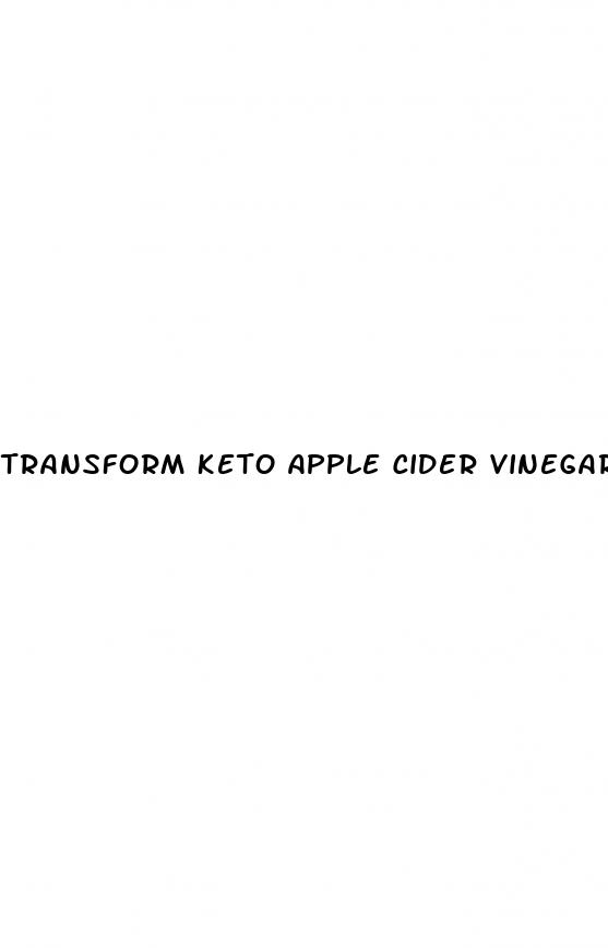 transform keto apple cider vinegar gummies