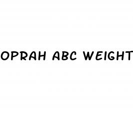 oprah abc weight loss