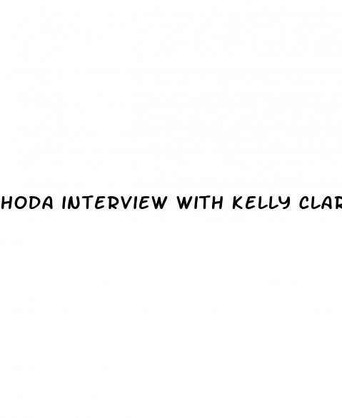 hoda interview with kelly clarkson about weight loss