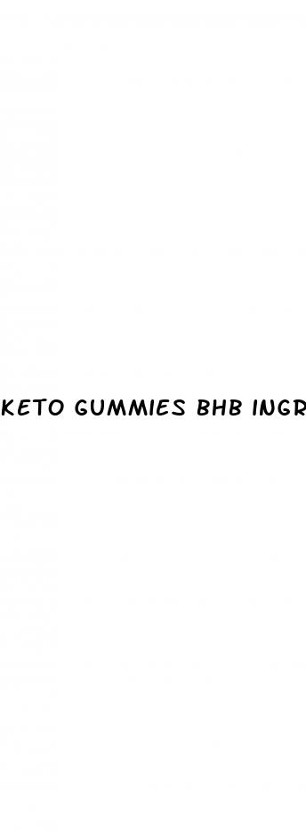 keto gummies bhb ingredients