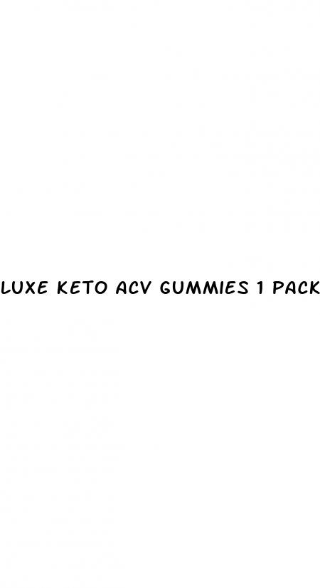 luxe keto acv gummies 1 pack reviews