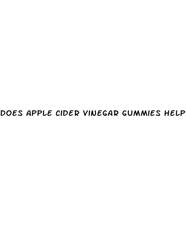 does apple cider vinegar gummies help with weight loss