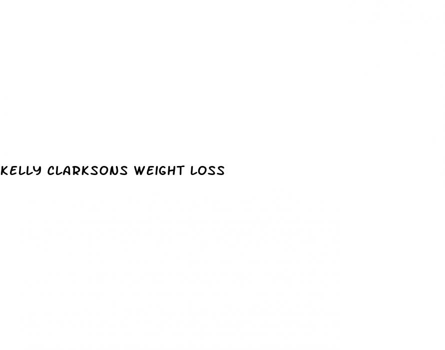 kelly clarksons weight loss