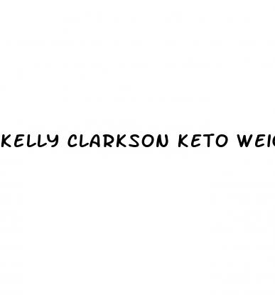 kelly clarkson keto weight loss