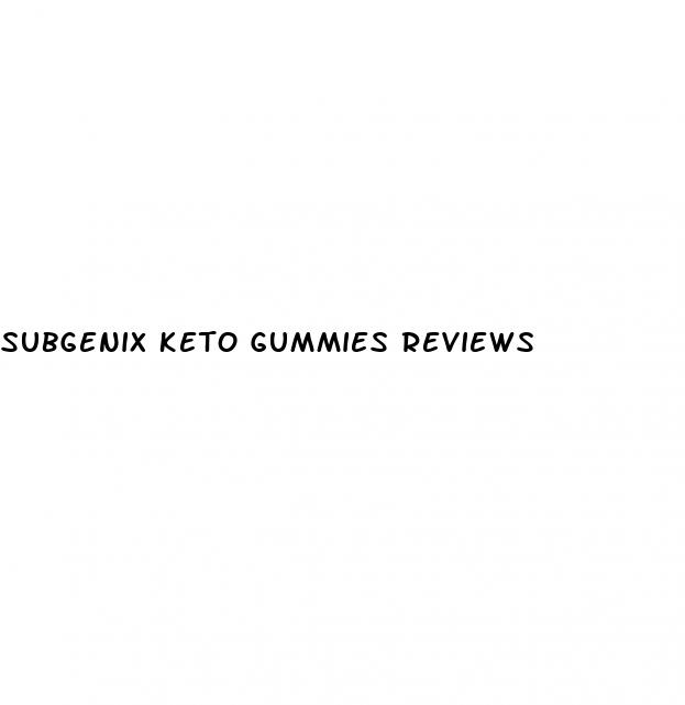 subgenix keto gummies reviews