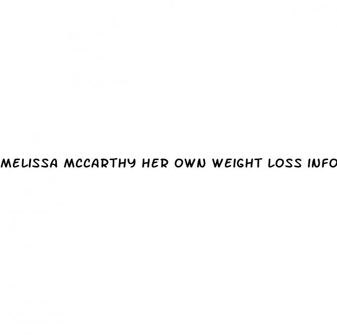 melissa mccarthy her own weight loss info