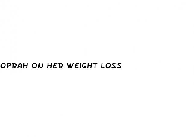 oprah on her weight loss