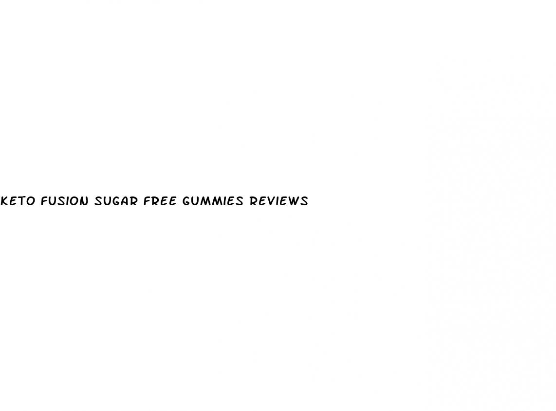 keto fusion sugar free gummies reviews