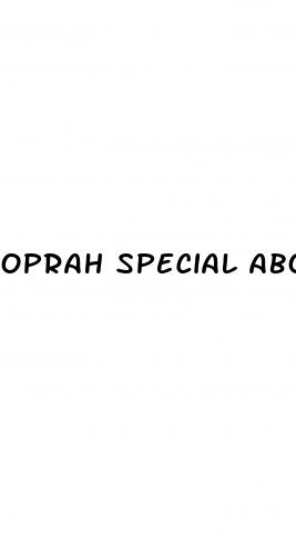 oprah special about weight loss