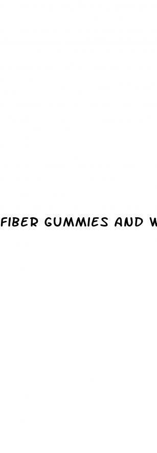 fiber gummies and weight loss