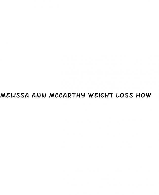 melissa ann mccarthy weight loss how