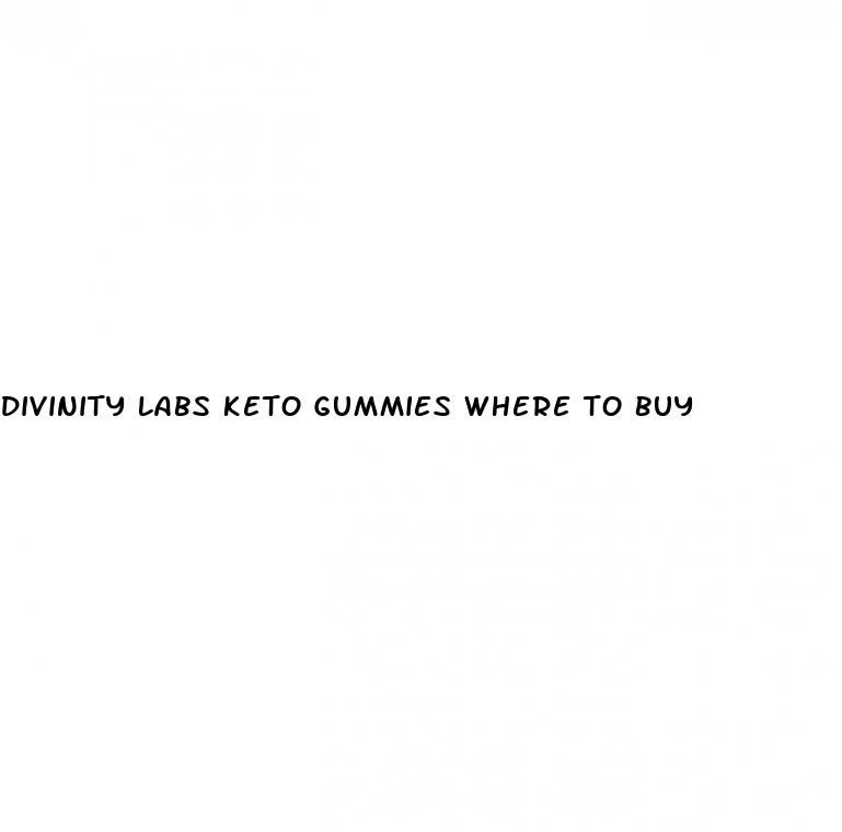 divinity labs keto gummies where to buy