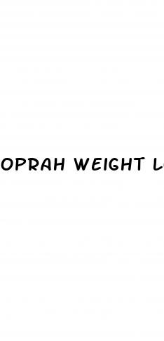 oprah weight loss diet