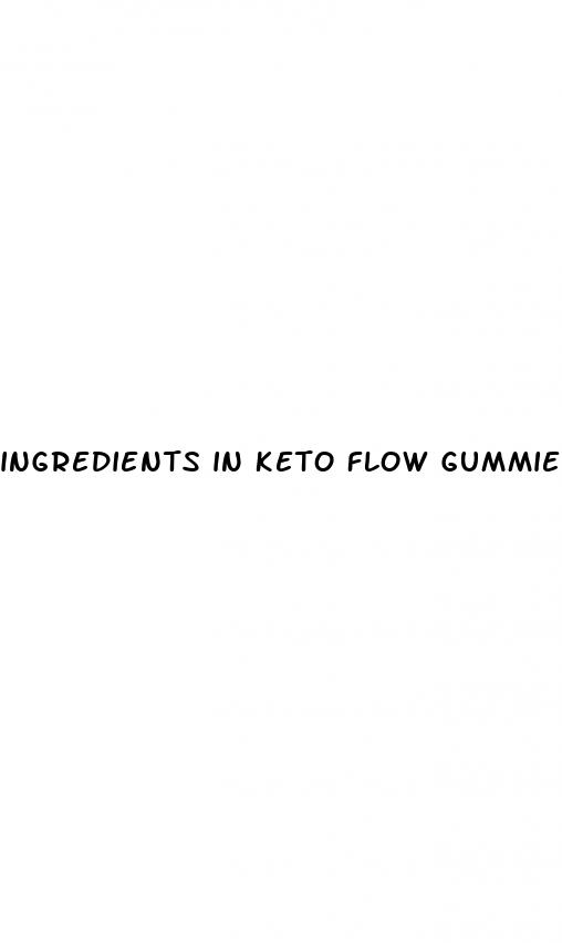 ingredients in keto flow gummies