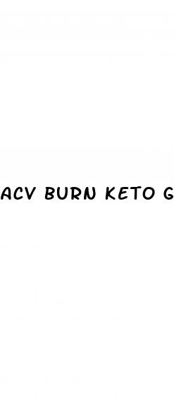 acv burn keto gummies