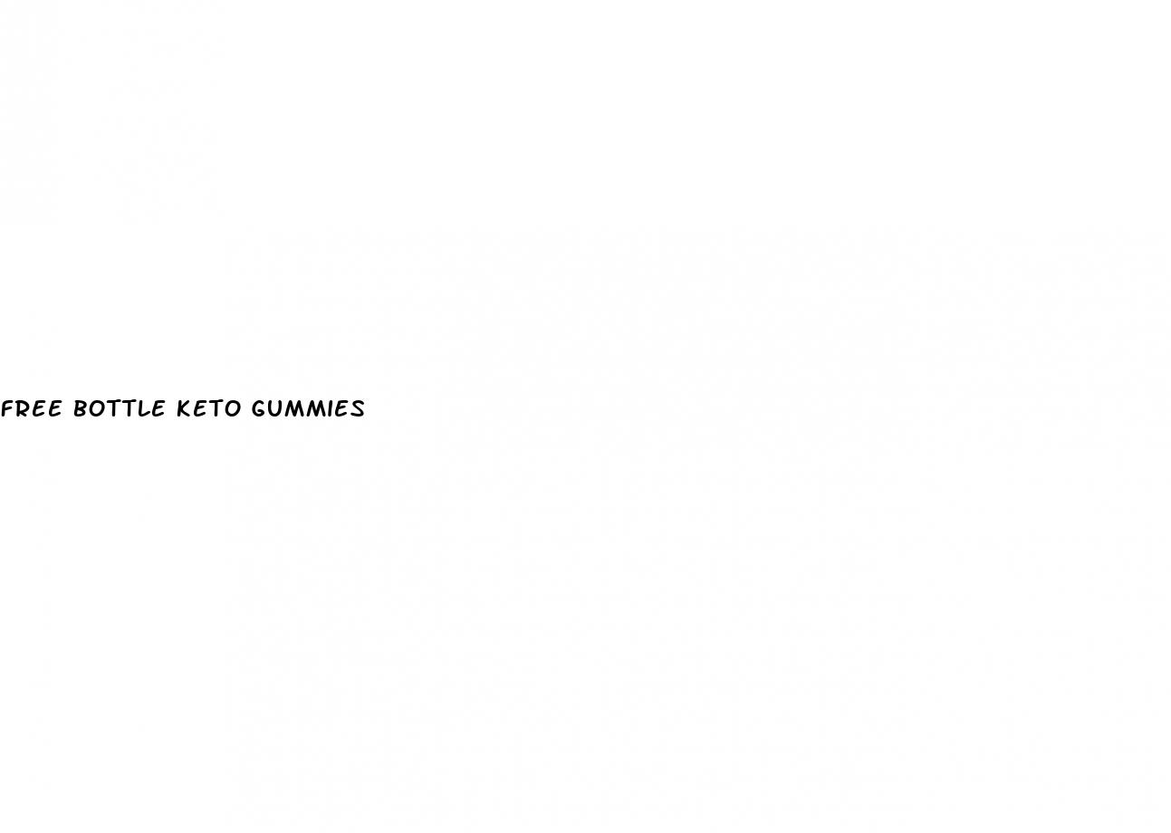 free bottle keto gummies