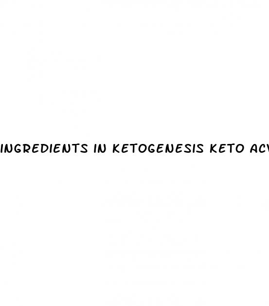 ingredients in ketogenesis keto acv gummies