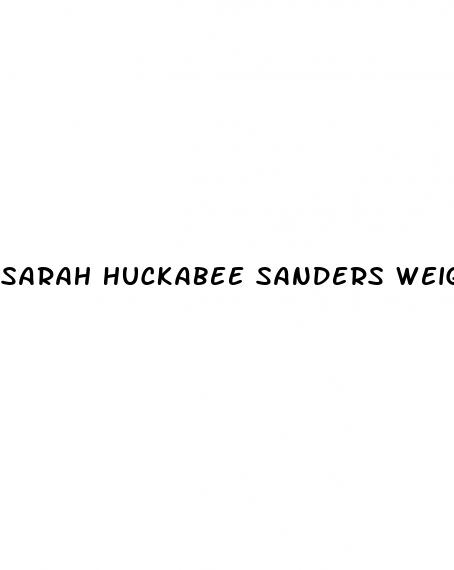 sarah huckabee sanders weight loss 2024