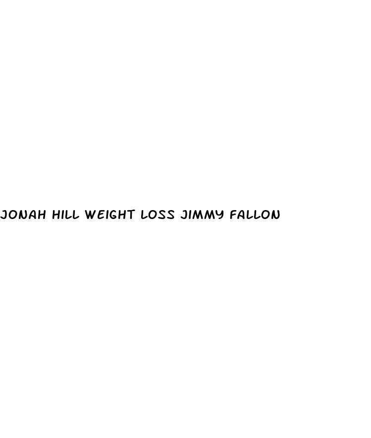 jonah hill weight loss jimmy fallon