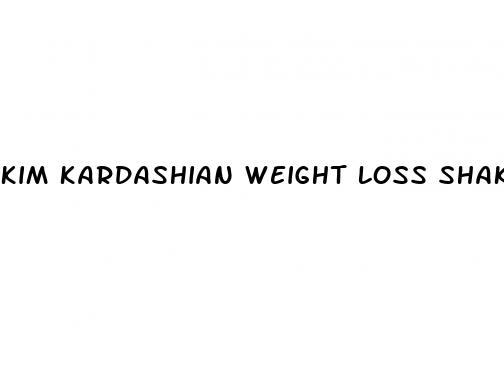 kim kardashian weight loss shake