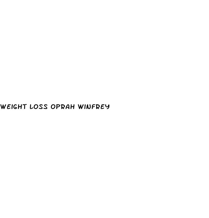 weight loss oprah winfrey