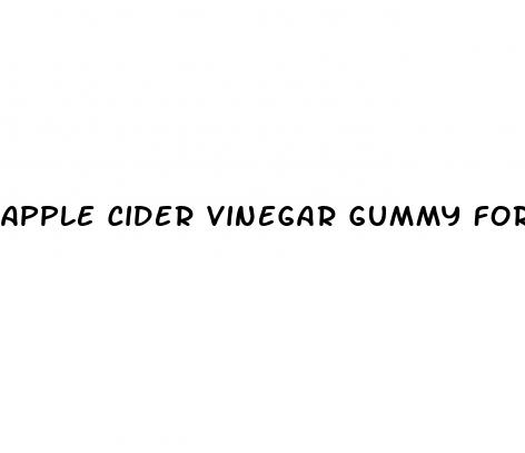 apple cider vinegar gummy for weight loss