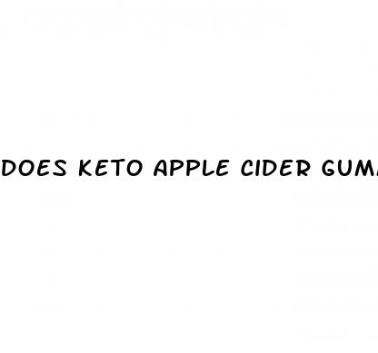 does keto apple cider gummies work