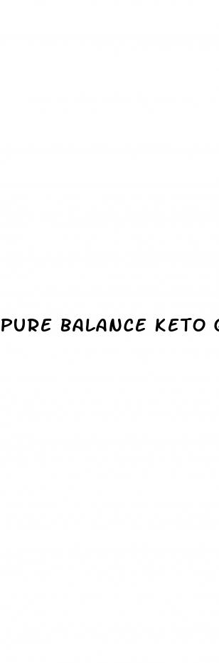 pure balance keto gummies canada