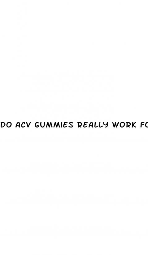 do acv gummies really work for weight loss