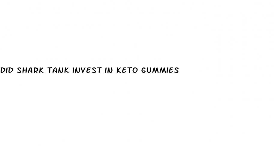 did shark tank invest in keto gummies