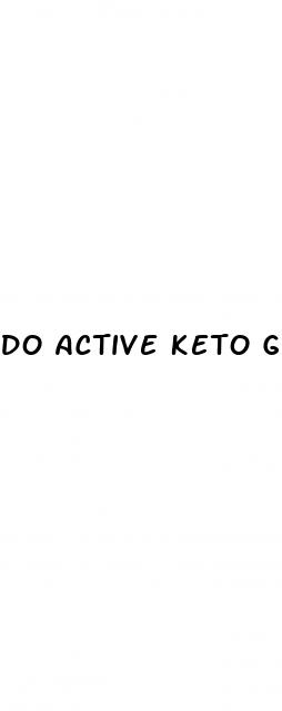 do active keto gummies work