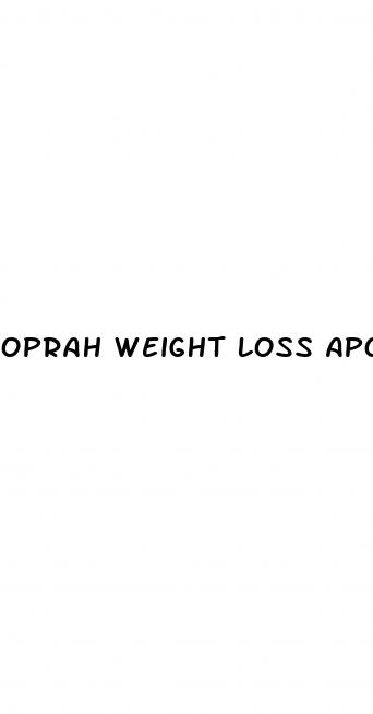 oprah weight loss apology