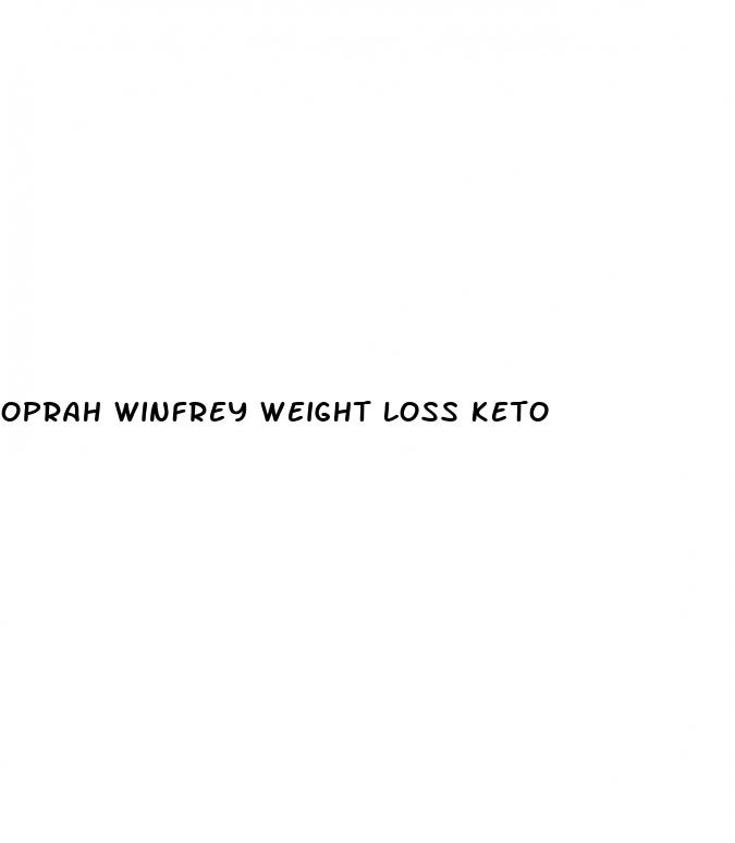 oprah winfrey weight loss keto