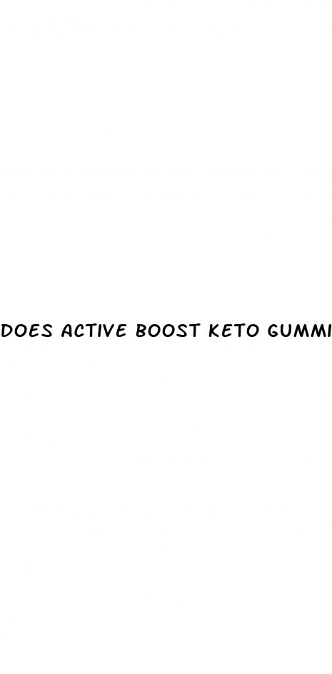 does active boost keto gummies work