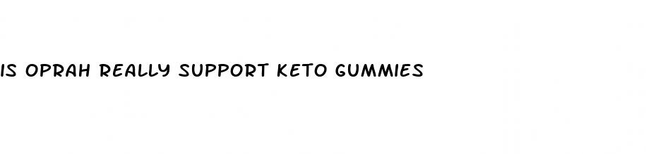 is oprah really support keto gummies