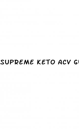 supreme keto acv gummies ingredients list