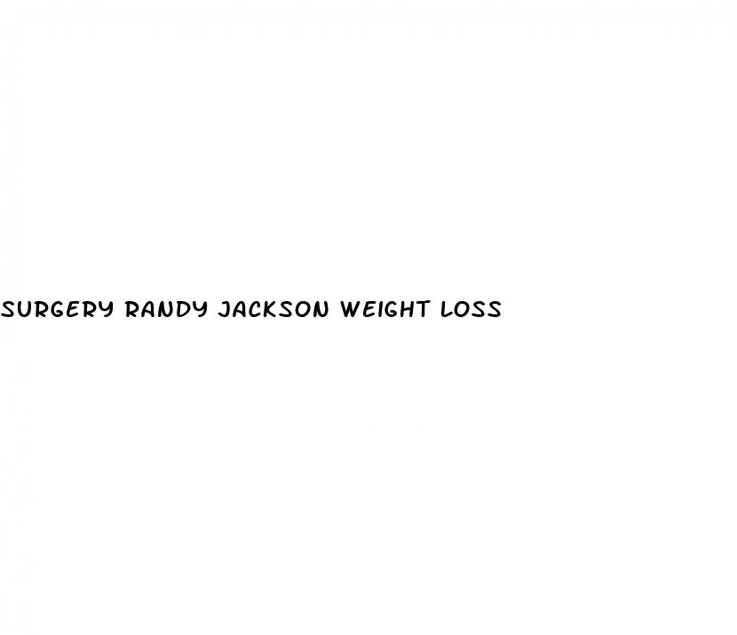 surgery randy jackson weight loss