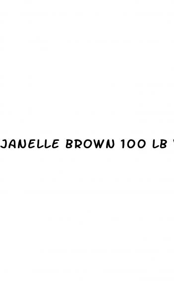 janelle brown 100 lb weight loss