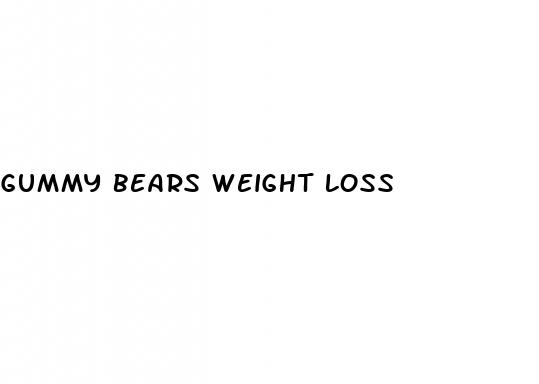 gummy bears weight loss